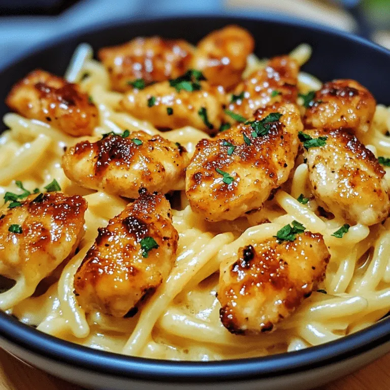 Honey Glazed Chicken & Parmesan Pasta